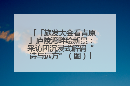 「旅发大会看青原」庐陵湾畔绘新景：采访团沉浸式解码“诗与远方”（图）