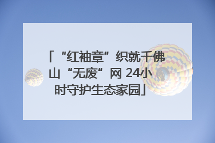 “红袖章”织就千佛山“无废”网 24小时守护生态家园