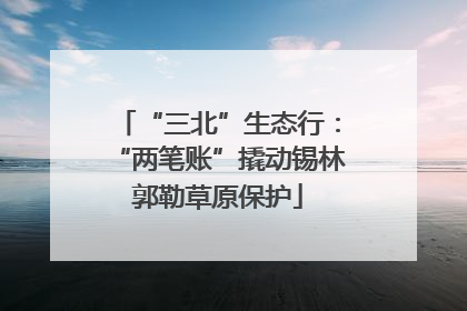 “三北”生态行：“两笔账”撬动锡林郭勒草原保护