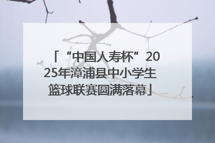 “中国人寿杯”2025年漳浦县中小学生篮球联赛圆满落幕
