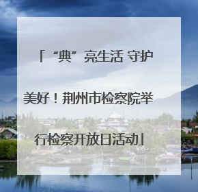 “典”亮生活 守护美好！荆州市检察院举行检察开放日活动