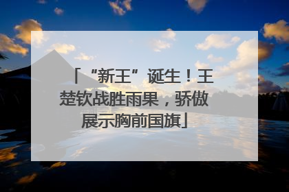 “新王”诞生！王楚钦战胜雨果，骄傲展示胸前国旗