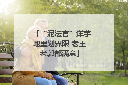 “泥法官”洋芋地里划界限 老王老郭都满意