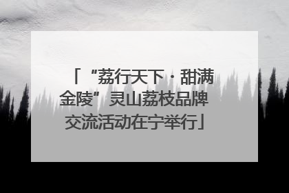 “荔行天下・甜满金陵”灵山荔枝品牌交流活动在宁举行