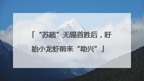 “苏超”无锡首胜后，盱眙小龙虾前来“助兴”