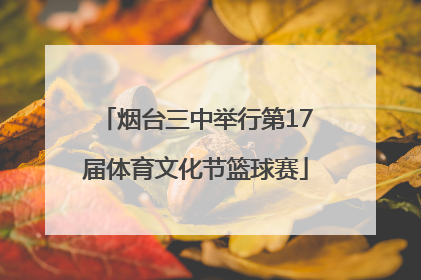 烟台三中举行第17届体育文化节篮球赛