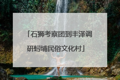 石狮考察团到丰泽调研蟳埔民俗文化村