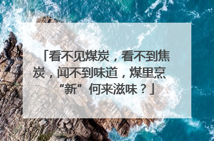 看不见煤炭，看不到焦炭，闻不到味道，煤里烹“新”何来滋味？