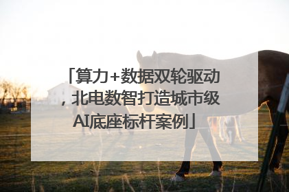 算力+数据双轮驱动，北电数智打造城市级AI底座标杆案例