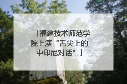 福建技术师范学院上演“舌尖上的中印尼对话”