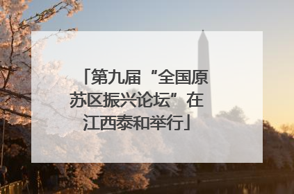 第九届“全国原苏区振兴论坛”在江西泰和举行