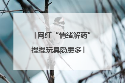 网红“情绪解药”捏捏玩具隐患多
