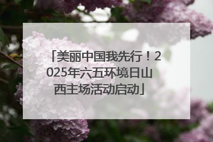 美丽中国我先行！2025年六五环境日山西主场活动启动