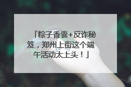 粽子香囊+反诈秘笈，郑州上街这个端午活动太上头！