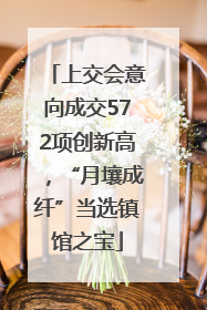 上交会意向成交572项创新高，“月壤成纤”当选镇馆之宝