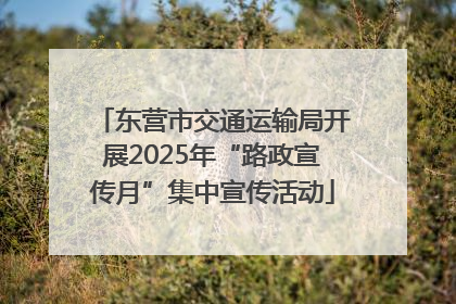 东营市交通运输局开展2025年“路政宣传月”集中宣传活动