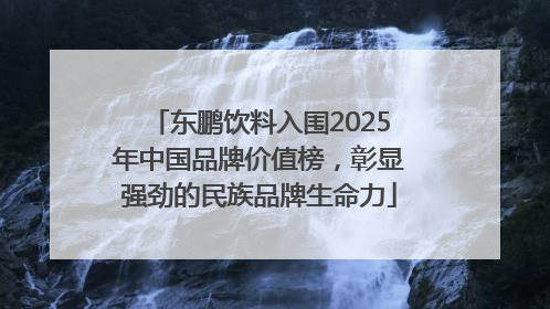 东鹏饮料入围2025年中国品牌价值榜，彰显强劲的民族品牌生命力