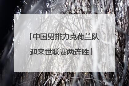中国男排力克荷兰队 迎来世联赛两连胜