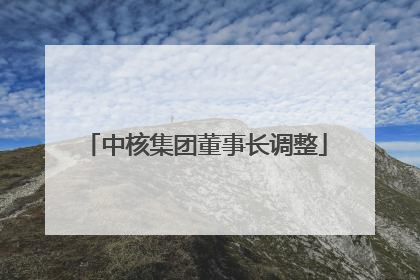 中核集团董事长调整