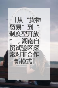 从“货物贸易”到“制度型开放”，湖南自贸试验区探索对非合作新模式