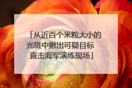 从近百个米粒大小的光斑中揪出可疑目标 直击海军演练现场