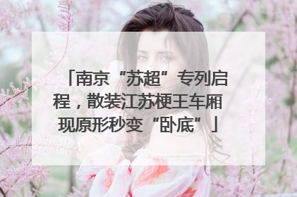 南京“苏超”专列启程，散装江苏梗王车厢现原形秒变“卧底”