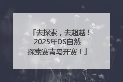 去探索，去超越！2025年DS自然探索赛青岛开赛！