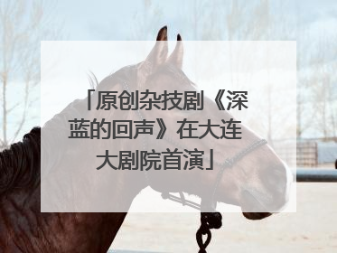 原创杂技剧《深蓝的回声》在大连大剧院首演