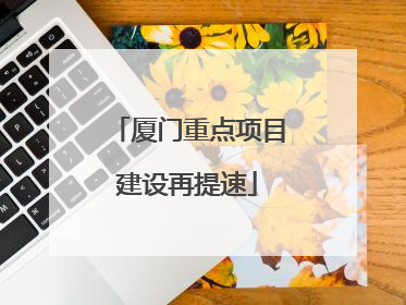 厦门重点项目建设再提速