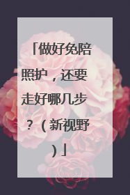 做好免陪照护，还要走好哪几步？（新视野）