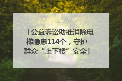 公益诉讼助推消除电梯隐患114个，守护群众“上下楼”安全