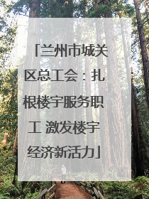 兰州市城关区总工会：扎根楼宇服务职工 激发楼宇经济新活力