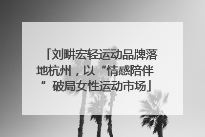 刘畊宏轻运动品牌落地杭州，以“情感陪伴”破局女性运动市场