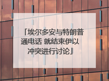 埃尔多安与特朗普通电话 就结束伊以冲突进行讨论