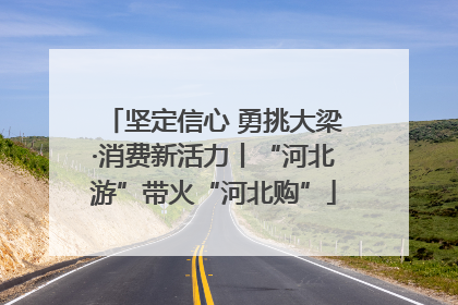 坚定信心 勇挑大梁·消费新活力丨“河北游”带火“河北购”