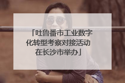 吐鲁番市工业数字化转型考察对接活动在长沙市举办