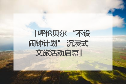 呼伦贝尔 “不设闹钟计划” 沉浸式文旅活动启幕