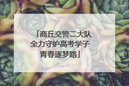 商丘交警二大队全力守护高考学子青春逐梦路