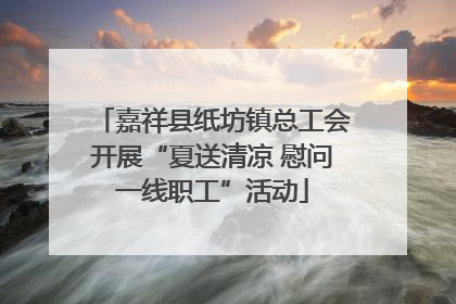 嘉祥县纸坊镇总工会开展“夏送清凉 慰问一线职工”活动
