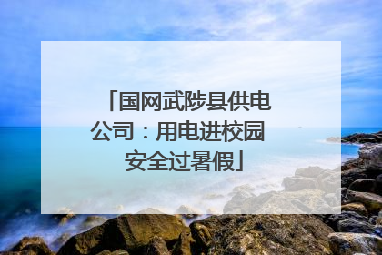 国网武陟县供电公司：用电进校园  安全过暑假