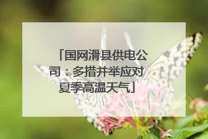 国网滑县供电公司：多措并举应对夏季高温天气