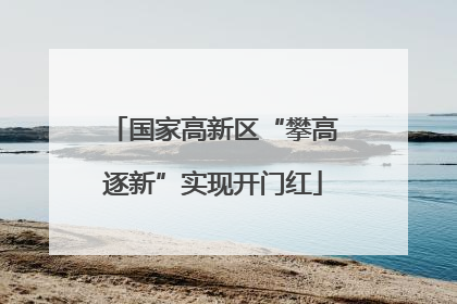 国家高新区“攀高逐新”实现开门红