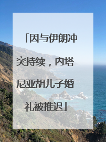 因与伊朗冲突持续，内塔尼亚胡儿子婚礼被推迟