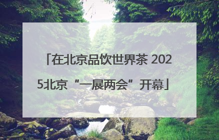 在北京品饮世界茶 2025北京“一展两会”开幕