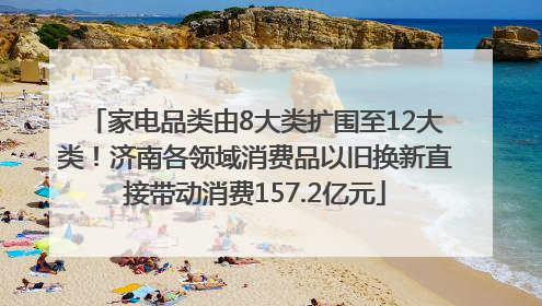 家电品类由8大类扩围至12大类！济南各领域消费品以旧换新直接带动消费157.2亿元