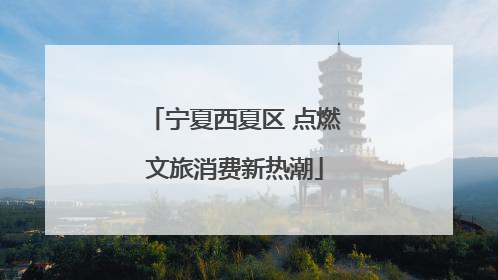 宁夏西夏区 点燃文旅消费新热潮