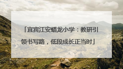宜宾江安蟠龙小学：教研引领书写路，低段成长正当时