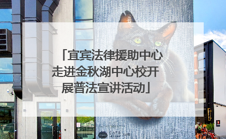 宜宾法律援助中心走进金秋湖中心校开展普法宣讲活动