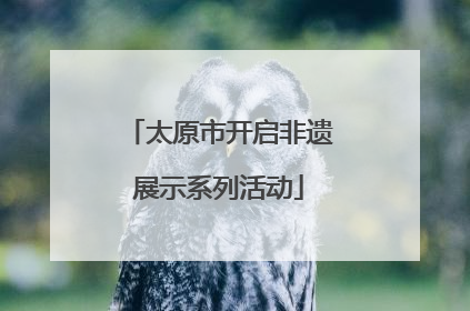 太原市开启非遗展示系列活动