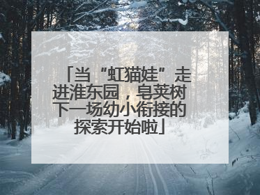 当“虹猫娃”走进淮东园，皂荚树下一场幼小衔接的探索开始啦